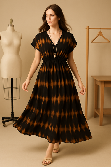 Effortless Drape Luxe Dress